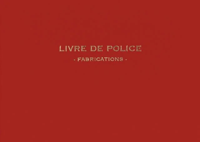 Livre de police : Bijoutier - Horloger - Joaillier