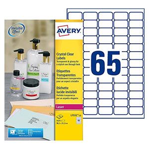 Etiquettes transparentes