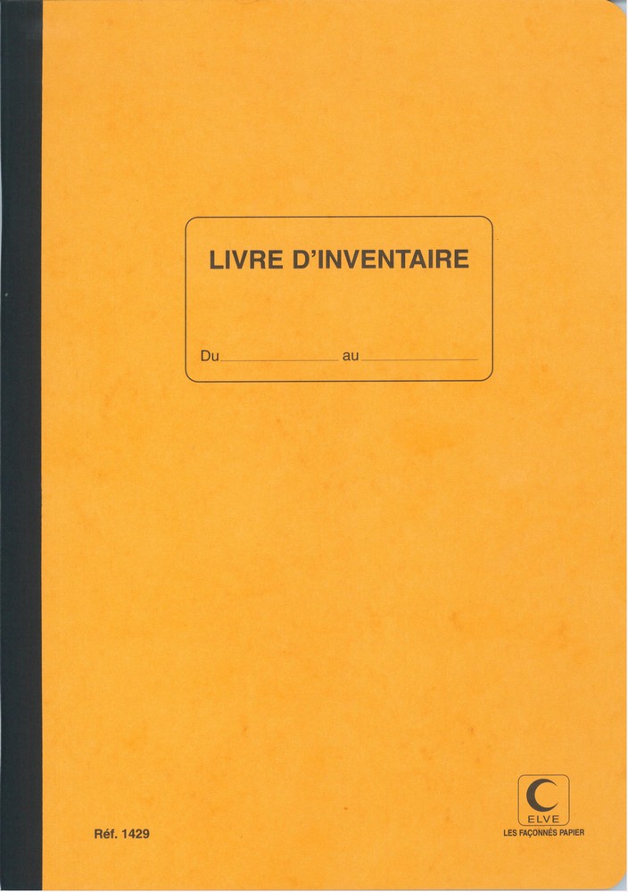 Livre d'inventaire Registre - 297 x 210 mm ELVE 1429 - Cahier