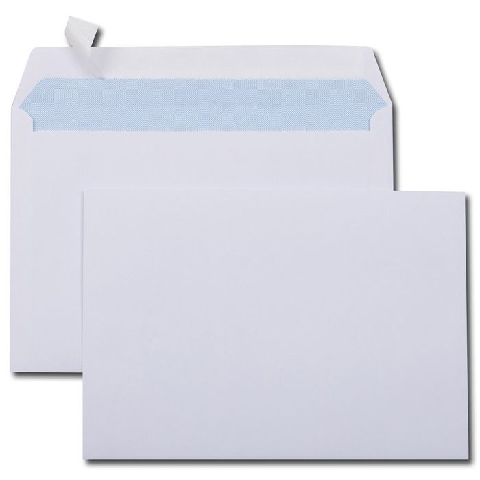 Enveloppes autocollantes blanches - 220 x 220 mm MAIL-MEDIA Lot de 500