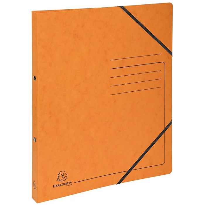 Classeur 2 anneaux - Carte imprimée - Dos 20 mm - Orange EXACOMPTA