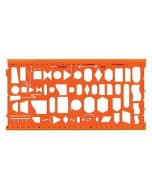 Gabarit de découpe ou de dessin : MINERVA Organigraphe Nr 45