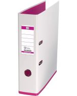 Photo OXFORD : Classeur à levier - Dos 80 mm - MyColour - Blanc/Rose 100081031