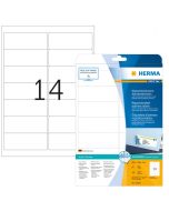 HERMA : Étiquettes adhésives blanches - Multi-usages - 99,1 x 38,1 mm - 10016