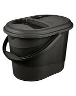 Seau à déchets BIO - 13 litres - Anthracite KEEEPER Elsa eco