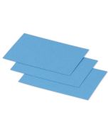 POLLEN : Lot de 25 Cartes en papier - 70 x 95 mm - Bleu turquoise Visuel