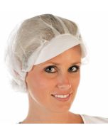 Charlotte de protection Light avec visière - Usage unique -  Blanc HYGONORM Lot de 100