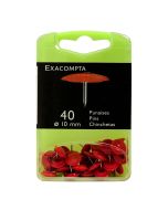 Boite de 40 punaises - Rouge Exacompta 14024E