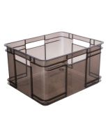 Grand bac de rangement Euro-Box XXL - 54 litres - Gris transparent : KEEEPER