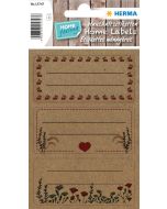 Étiquettes adhésives rondes - diamètre 60 mm - brun naturel HERMA Lot de 360 - photo