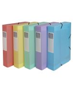 Boîte de classement Cartobox - Dos 60 mm - Assortiment Pastel : EXACOMPTA assort