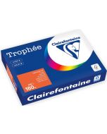 Ramette de papier Trophée de 250 feuilles A4 160g - Orange Vif : CLAIREFONTAINE Photo