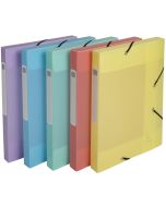 Boîte de classement Cartobox - Dos 25 mm - Assortiment : EXACOMPTA Chromaline Pastel image