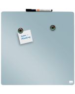 Tableau Mémo Magnétique Carré - Gris - 360 x 360 mm : NOBO image