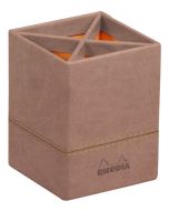 Pot à crayons 4 compartiments - Noir/Orange RHODIA