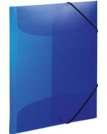 Chemise à élastiques A4 en PP translucide - Bleu foncé HERMA Image