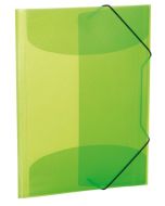 Chemise à élastiques A3 en PP translucide - Vert clair HERMA image
