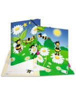Chemise à élastiques A4 - Prairie pour abeilles HERMA École Maternelle