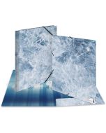 Chemise à élastiques en carton - A4 HERMA Nature Glace