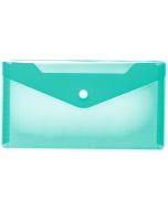 Pochette enveloppe DL à bouton-pression - Transparente HERMA