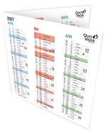 Calendrier 2026/2027 Origami - 360 x 180 mm QUO VADIS image debout