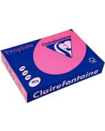 Ramette de papier de 500 feuilles A3 - Rose fluo : CLAIREFONTAINE Trophée Visuel