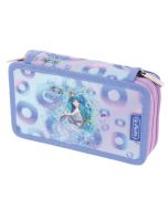 Étui scolaire double Mystic Mermaid - Violet/Rose - 23 pièces HERLITZ