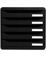 EXACOMPTA : Module de rangement 5 tiroirs - Big Box Plus - Noir