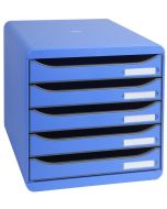 309779D EXACOMPTA : Module de rangement 5 tiroirs - Big Box Plus - Bleu glacé modele