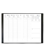 Agenda Semainier 2026 - 210 x 297 mm - Gris / élastique noir OXFORD Office
