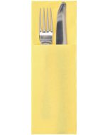 Pochettes à couverts avec Serviette de table - Crème : PAP STAR Lot de 100 Visuel