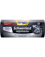 Photo Lot de 12 sacs poubelle avec cordelette - 120 litres - Noir SWIRL 4008871216014