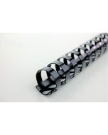 Baguettes de 21 anneaux - 10 mm - Noir : GBC Lot de 100