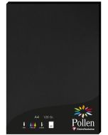 Feuilles de couleur A4 - 210 x 297 mm - Noir POLLEN Lot de 50