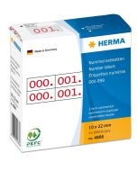 Etiquettes à Double numérotation Rouge et Bleu HERMA 4886 Modèle