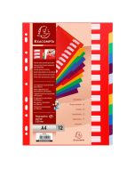 EXACOMPTA : Jeu de 12 intercalaires opaque 4912E