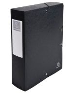 Boîte de classement Carte lustrée - Dos 80 mm - Noir EXACOMPTA Exabox Image