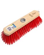 Balai d'extérieur avec brosse en élaston - 260 mm - Nature / Rouge PEGGY PERFECT