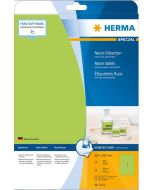 Étiquettes adhésives - Vert fluorescent - 210 x 297 mm HERMA 5151
