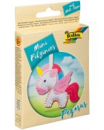 Kit de couture en feutrine pour fabriquer un Porte-clé - Pégase : FOLIA Filzinies Visuel