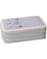 Étui scolaire Chaton - Rose - 42 pièces EBERHARD FABER