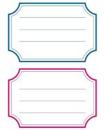 Etiquettes pour Livres avec marge - 78 x 53 mm - Bleu / Rouge : HERMA Visuel