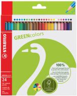 Étui de 24 Crayons de couleurs GREENcolors - Assortiment STABILO