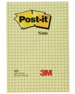 Notes adhésives quadrillées - Jaune - 102 x 152 mm POST-IT 