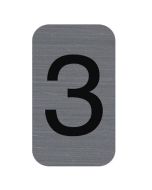 Plaque verticale adhésive de signalisation - Chiffre 3 : EXACOMPTA image