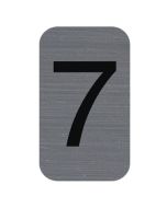Plaque verticale adhésive de signalisation - Chiffre 7 : EXACOMPTA image