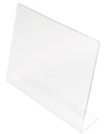 Porte-visuel droit - 1/3 A4 portrait DEFLECTO Exemple modèle