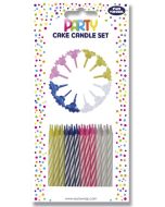 Bougies d'anniversaire Happy Birthday - 75 mm - Rose CLAIREFONTAINE