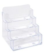 Distributeur de cartes de visite - 4 Compartiments - Cristal EXACOMPTA Image