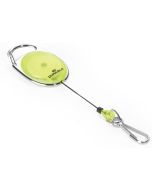 Porte Badge avec enrouleur ovale - Jaune transparent : DURABLE Image